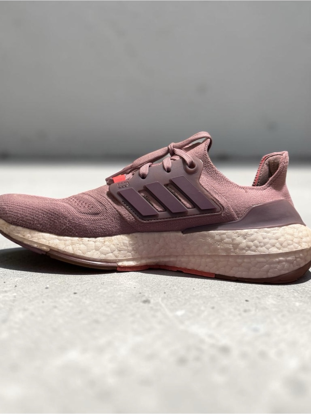 adidas Womens Mauve Pink Running Sneaker - Picture 3 of 3